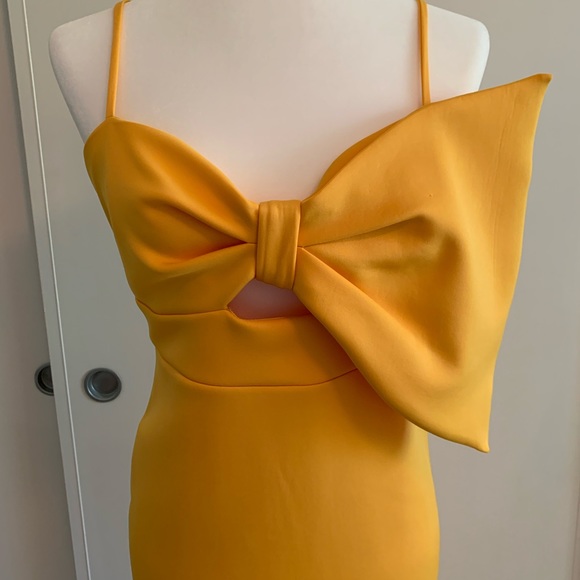 ASOS exaggerated bow scuba dress - Picture 9 of 12